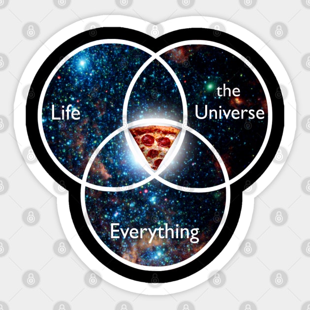 The meaning of life Sticker by Blacklinesw9